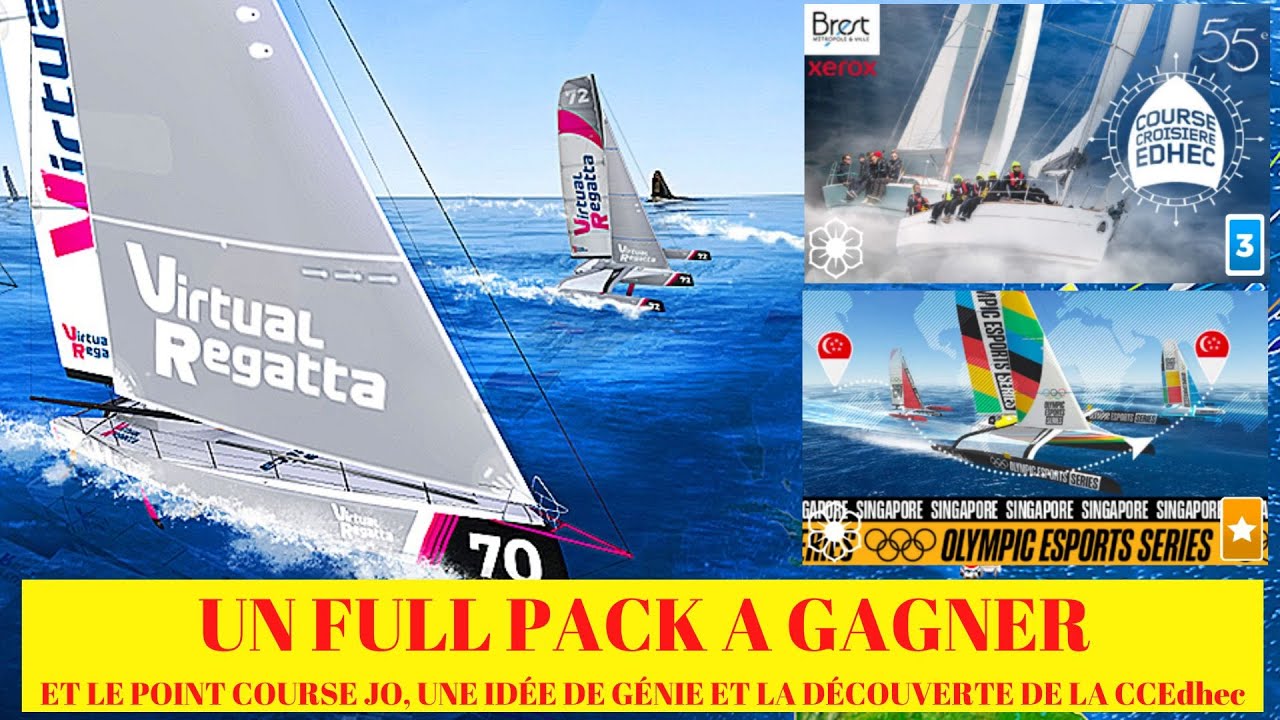 CCEdhec, FULL PACK & IDÉE pour GAGNER la Course OLYMPIQUE JOURNAL VIRTUAL REGATTA du 4 Avril