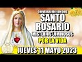 EL ROSARIO DE HOY 💖 JUEVES 11 MAYO 2023 - (MISTERIOS LUMINOSOS) - VIRGEN DE FATIMA