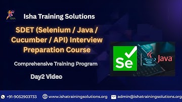 SDET Day2 video on 11th dec 2025.Contact/WhatsApp us on +91- 9052903733 to enroll