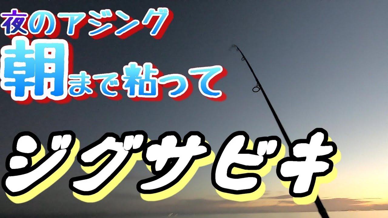 真夏のおすすめ釣行 ナイトアジングからの朝ジグサビキin泉南 Youtube