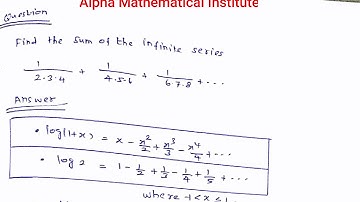 Find the sum of the series using logarithmic series
