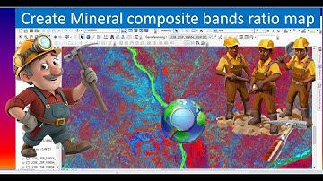 How To Create Mineral Composite Bands Ratio Map in ArcGIS | Mineral Mapping | Geochemical Analysis