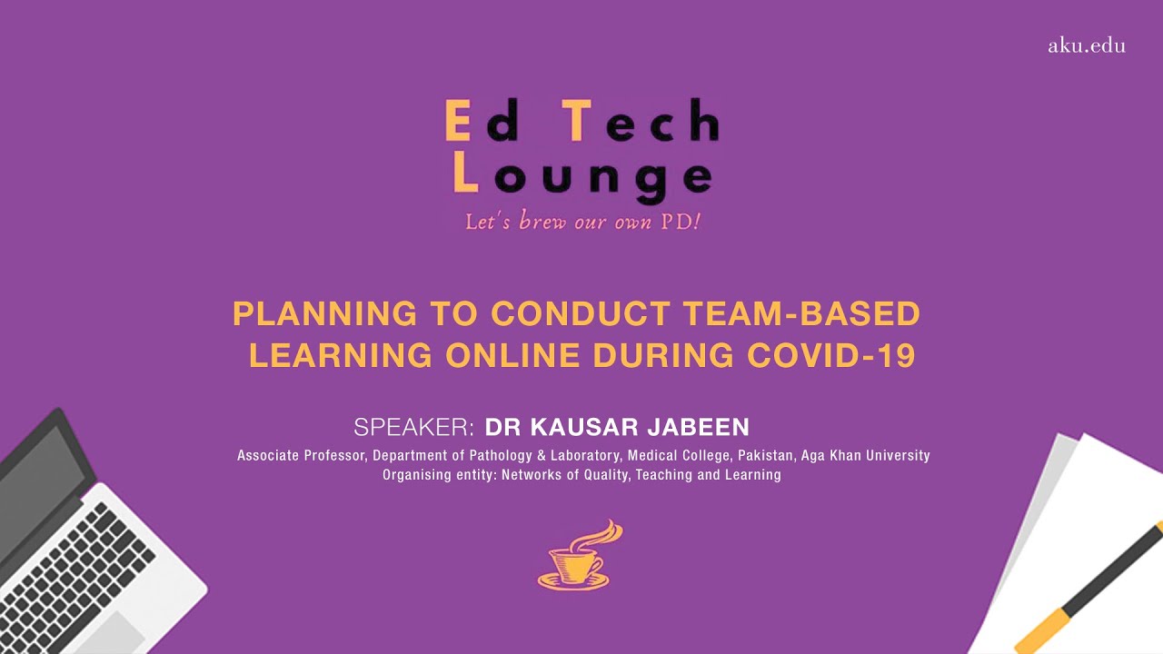 Planning to conduct team-based learning online | Ed Tech Lounge
