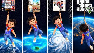 🚀 VIR THE ROBOT BOY JUMPS FROM SPACE! 😱🔥 IN INDIAN GTA GAMES 🎮 screenshot 1