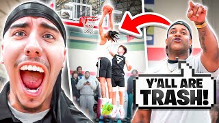 THEIR COACH WAS TALKING CRAZY TO MY AAU TEAM & INSTANTLY REGRETTED IT!