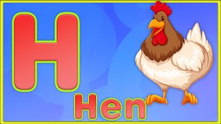 Letter H | Hat, Hen, Hand, Horse, House, Hippo - Learn Letter H