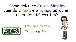 How to calculate Simple Interest with a bimonthly rate and time in days?