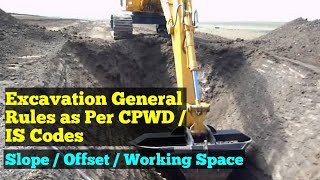 General Rules for Foundation Excavation - Slopes as per CPWD / IS Code Guideines screenshot 5