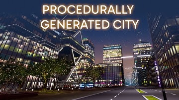 I made a procedurally generated city that can be fully explored