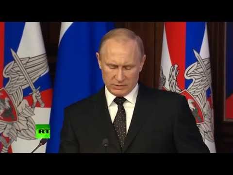 Владимир Путин выступил на заседании коллегии Минобороны