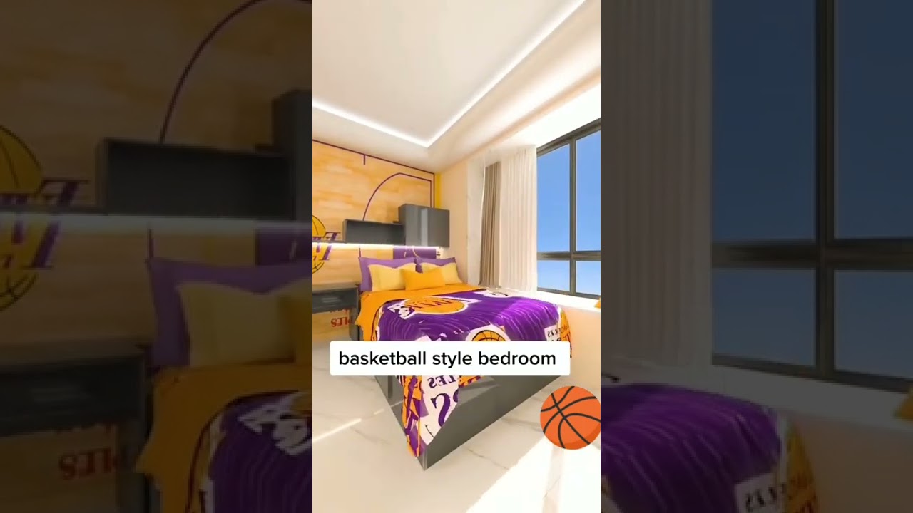 Basketball player room l basketball lovers l new style new room l New technic 