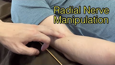 Neural manipulation for radial nerve at elbow