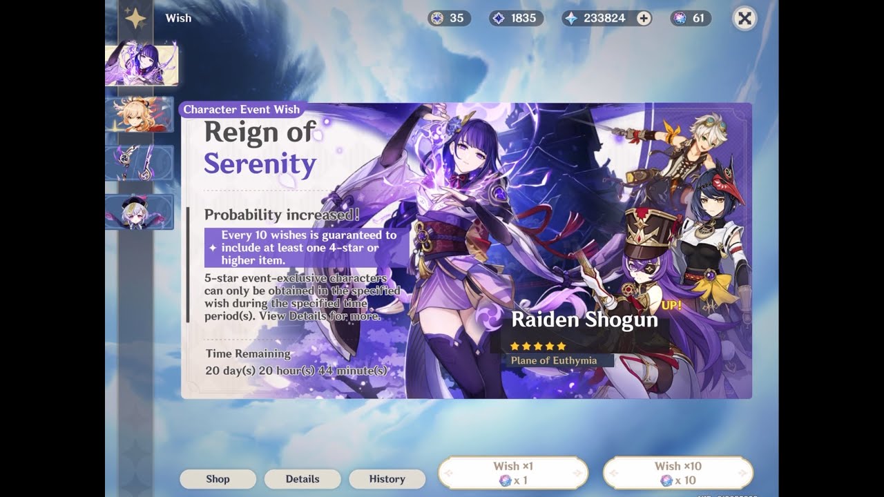 C3 Raiden | 250,000 PRIMOGEMS #genshinimpact - YouTube