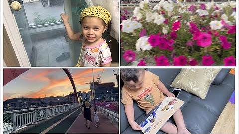 South Korea🏠July 12, 2025/Assol with dad/Real sister/Daily schedule/Walk around the evening city