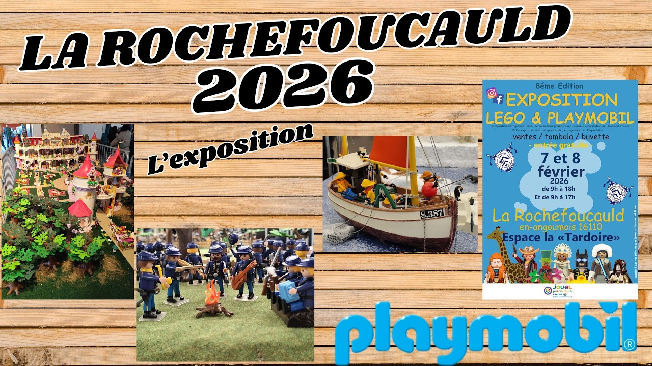 Exposition PLAYMOBIL de La Rochefoucauld de 2026