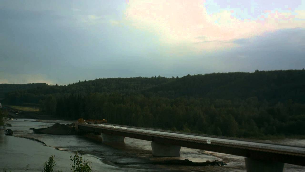 Drayton Valley Bridge Flood YouTube