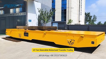 15 Ton Steerable Motorized Transfer Trolley #industrial #manufacturing #customized