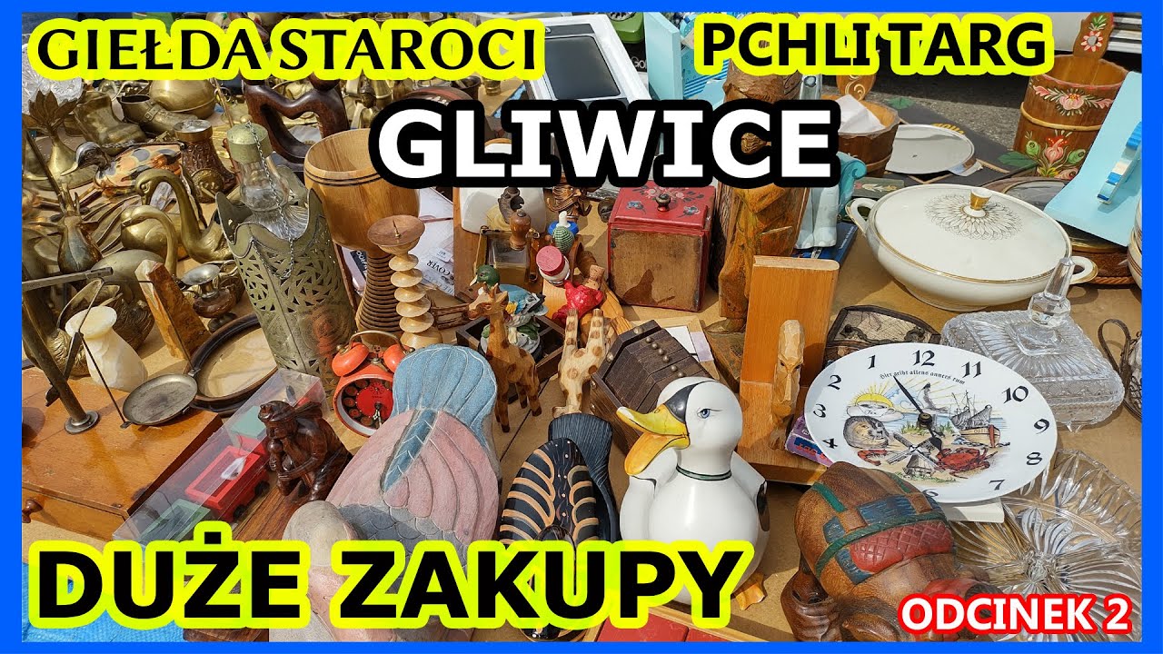 GIEŁDA STAROCI W GLIWICACH PCHLI TARG SREBRO PIERŚCIONKI PORCELANA DUŻE ZAKUPY W ATRAKCYJNYCH CENACH