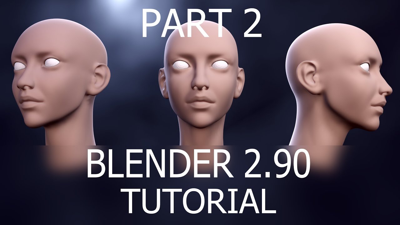 Blender Sculpting Tutorial for Beginners - Stylized Head Sculpt Blender  Tutorial 