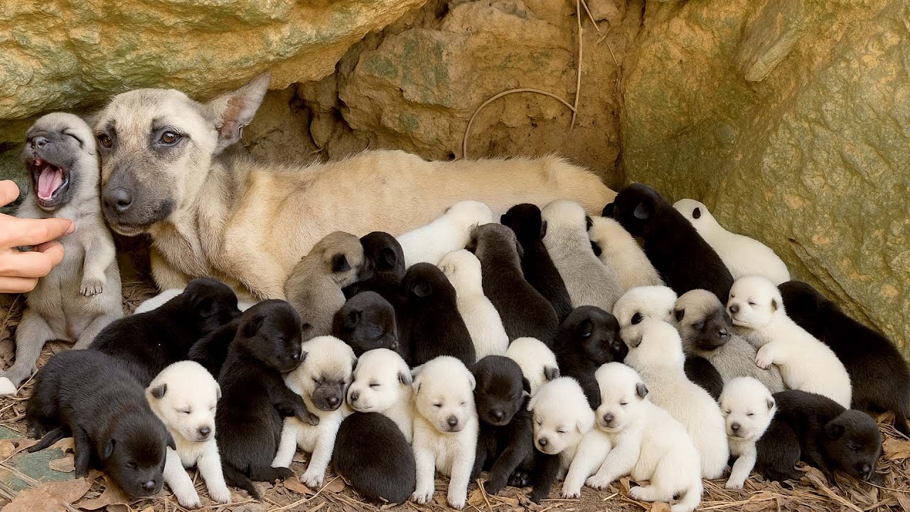 Удивительная находка в пещере: трогательная история о моей жизни с милой семьёй собак. 🐶🐕🥰😘❤❤