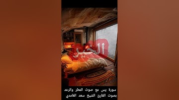 سورة يس مع صوت المطر والرعد بصوت القارئ الشيخ سعد الغامدي
