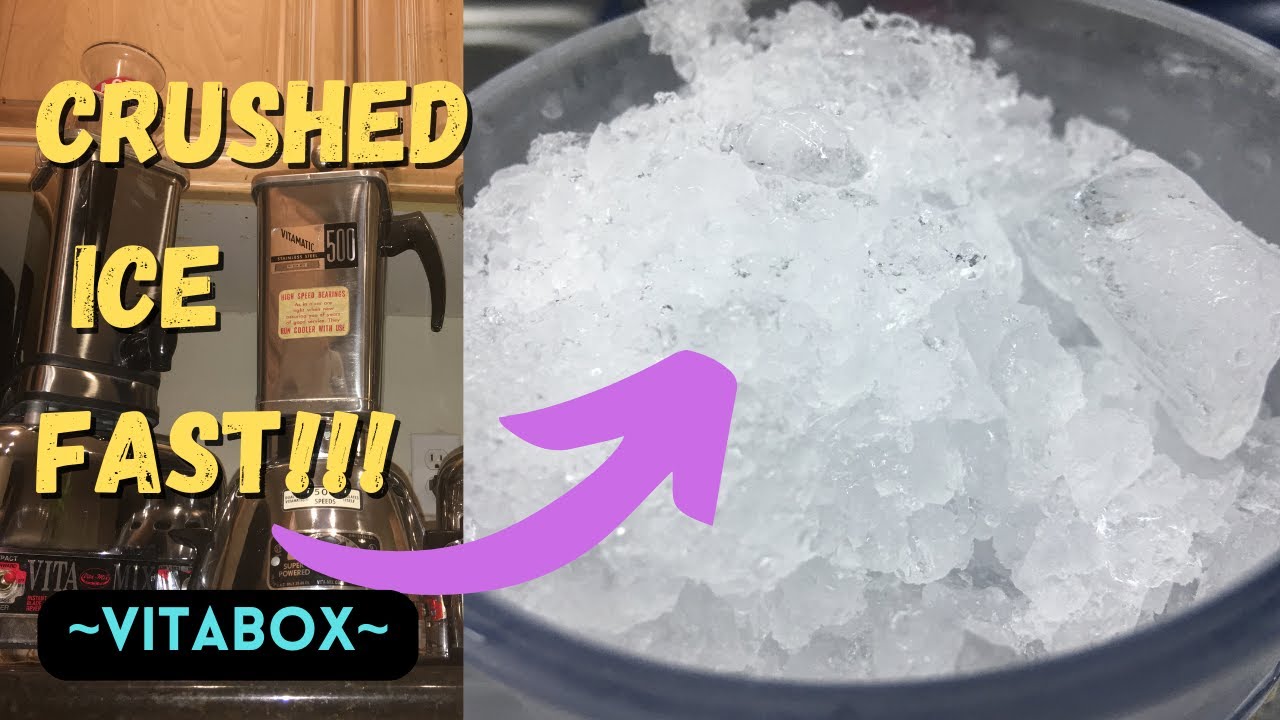 How to Crush Ice in Vitamix 3600  Reversible Steel Container 