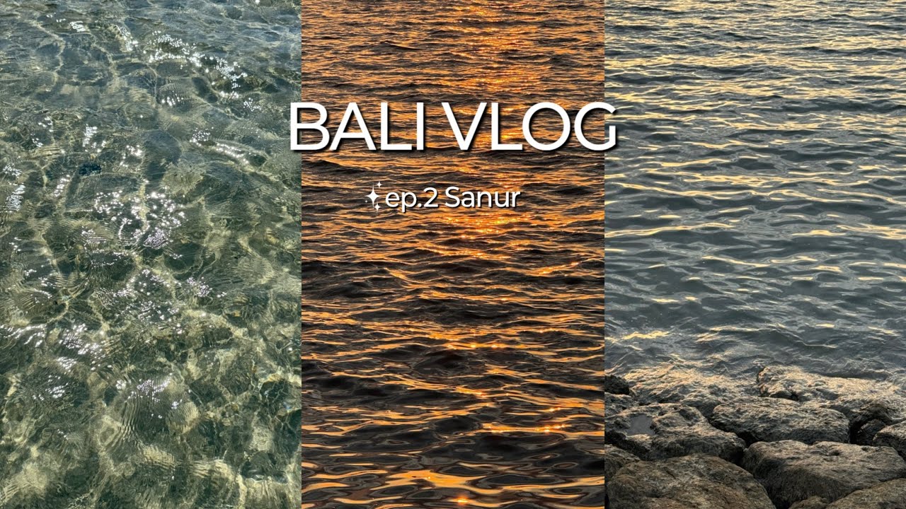 VLOG | 발리 한달살기 🫧 ep.2 사누르 3박4일 • 사누르 바다 예쁜거 모르는 사람 없게 해주세요 • 워케이션 • 일출 • 한식당 • 투키스