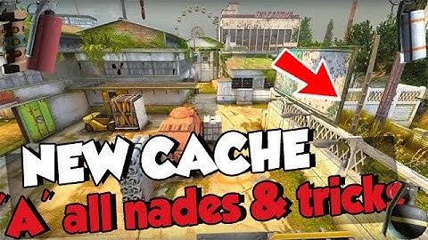 NEW CACHE A SIDE ALL SMOKES, MOLLY, FLASH & MORE CSGO
