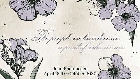 Joan Rasmussen memorial video