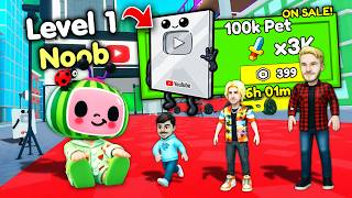 Starting Over As Noob With Op Secret In Youtuber Evolution Roblox