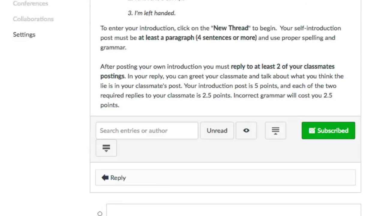 How to Post in a Discussion Board in Canvas