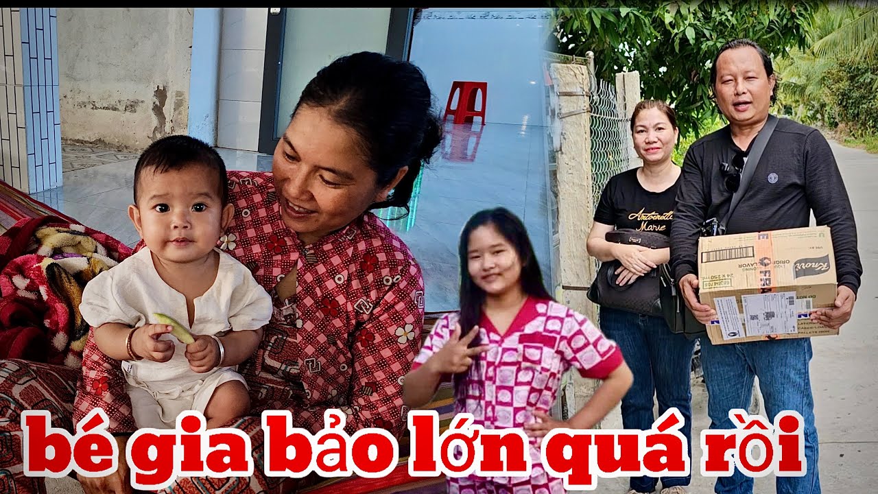 Mùng 4 Tết Hậu Giang thăm lại bé gia bao con bé Bun có quà bất ngờ