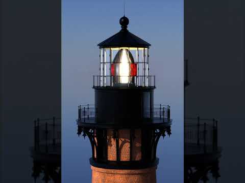 Currituck Beach Lighthouse Full Lens Rotation #shorts