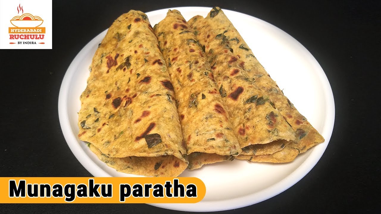 Munagaku Paratha | Weight Loss Recipe | | Drumstick Leaves Paratha  | healthy recipes | Hyderabadi Ruchulu