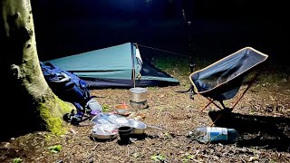 Solo Bivvy Camping In Woods  OEX BUSH PRO SALAMANDA  First Time In A Bivvy!