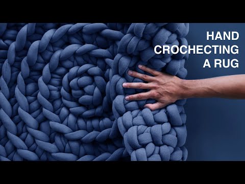 Comment la main crochet un tapis rond avec Ohhio Braid