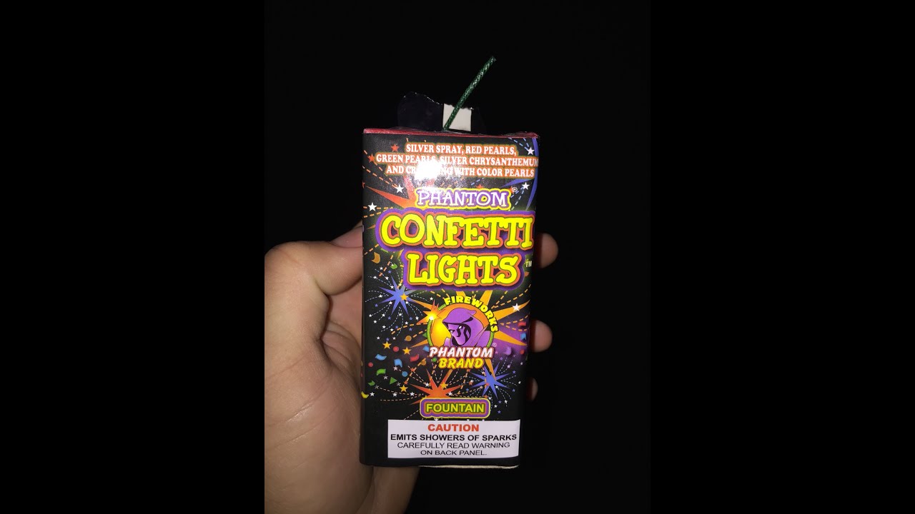 Phantom Confetti Lights fountain YouTube