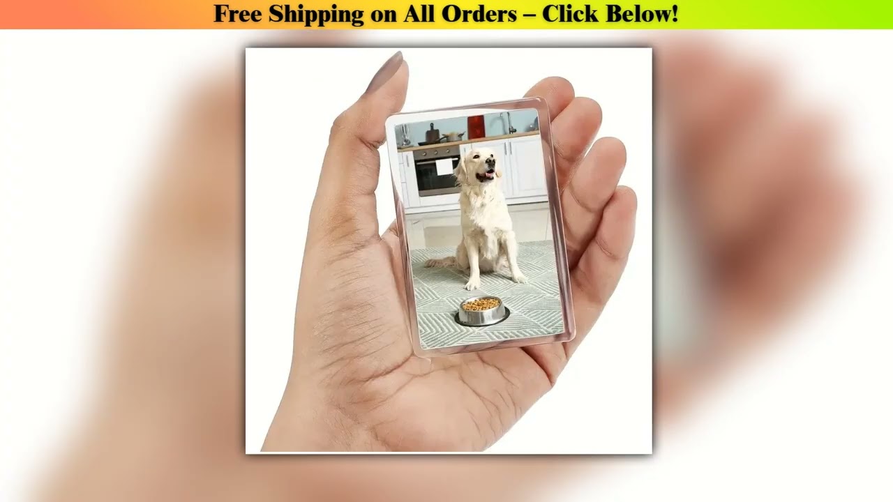 80/100Pcs Blank Photo Frame Insert Fridge Magnets for Photos Translucent Clear Acrylic