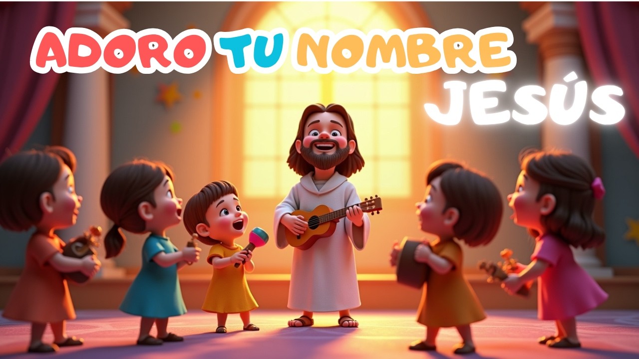 ADORO TU NOMBRE JESÚS I cancion infantil cristiana - YouTube