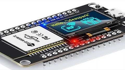 ideaspark® ESP32 Development Board with 0.96 Inch OLED Display,CH340,WiFi+BLE Wireless Module,Micro