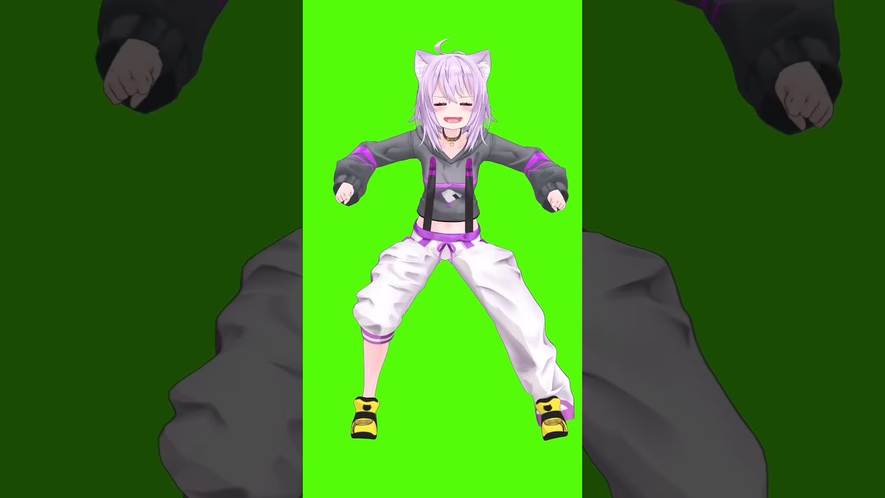Okayu dance green screen