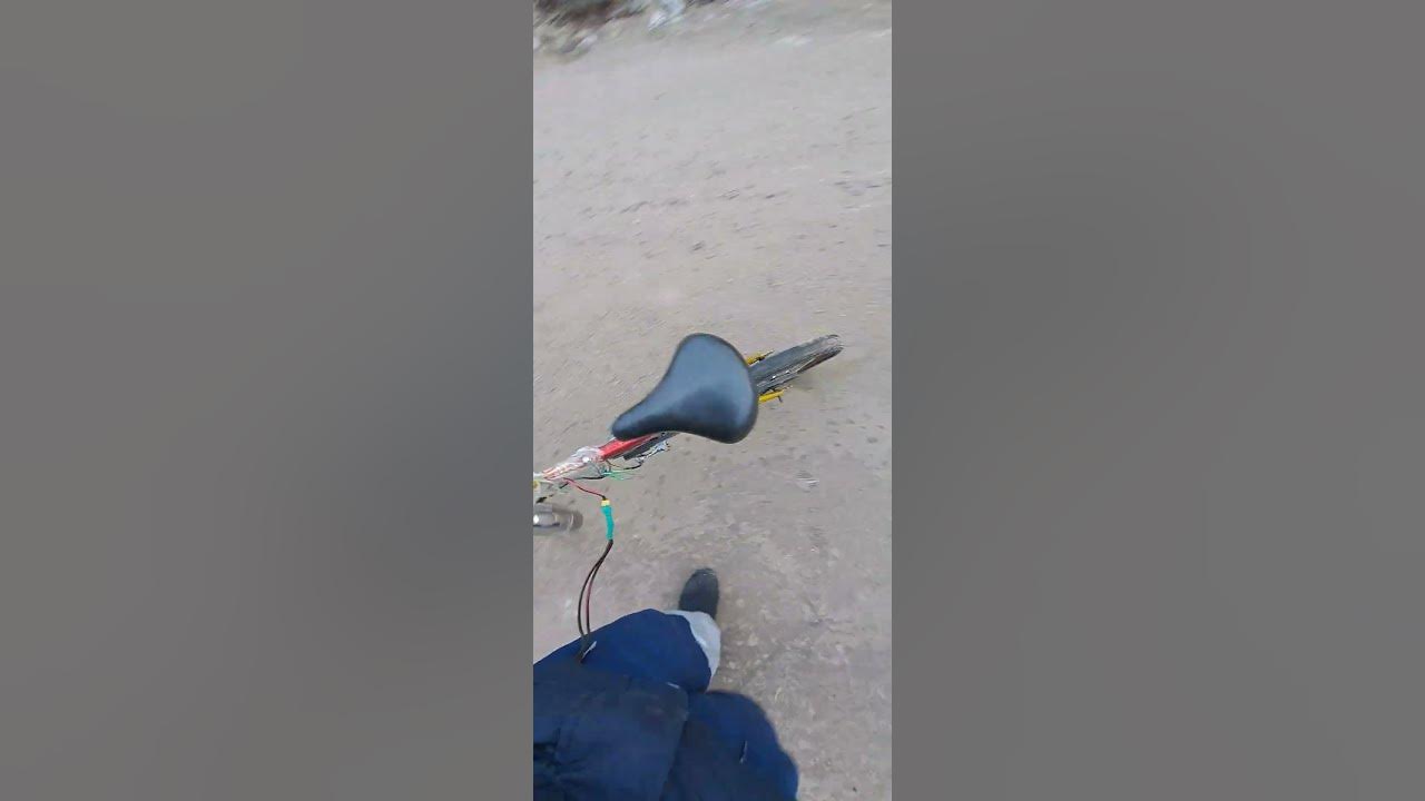 электровелосипед без педалей зимой - YouTube
