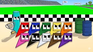 Square Race: Elimination Chaos! #satisfying #squarerace #gaming 