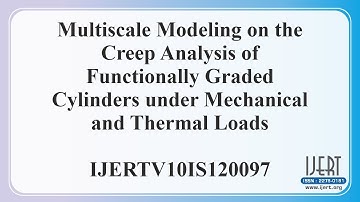 Multiscale Modeling on the Creep Analysis of Functionally Graded Cylinders under Mechanical and.....