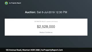 135 Avenue Road, Mosman NSW 2088 | AuPropertyReport.Com