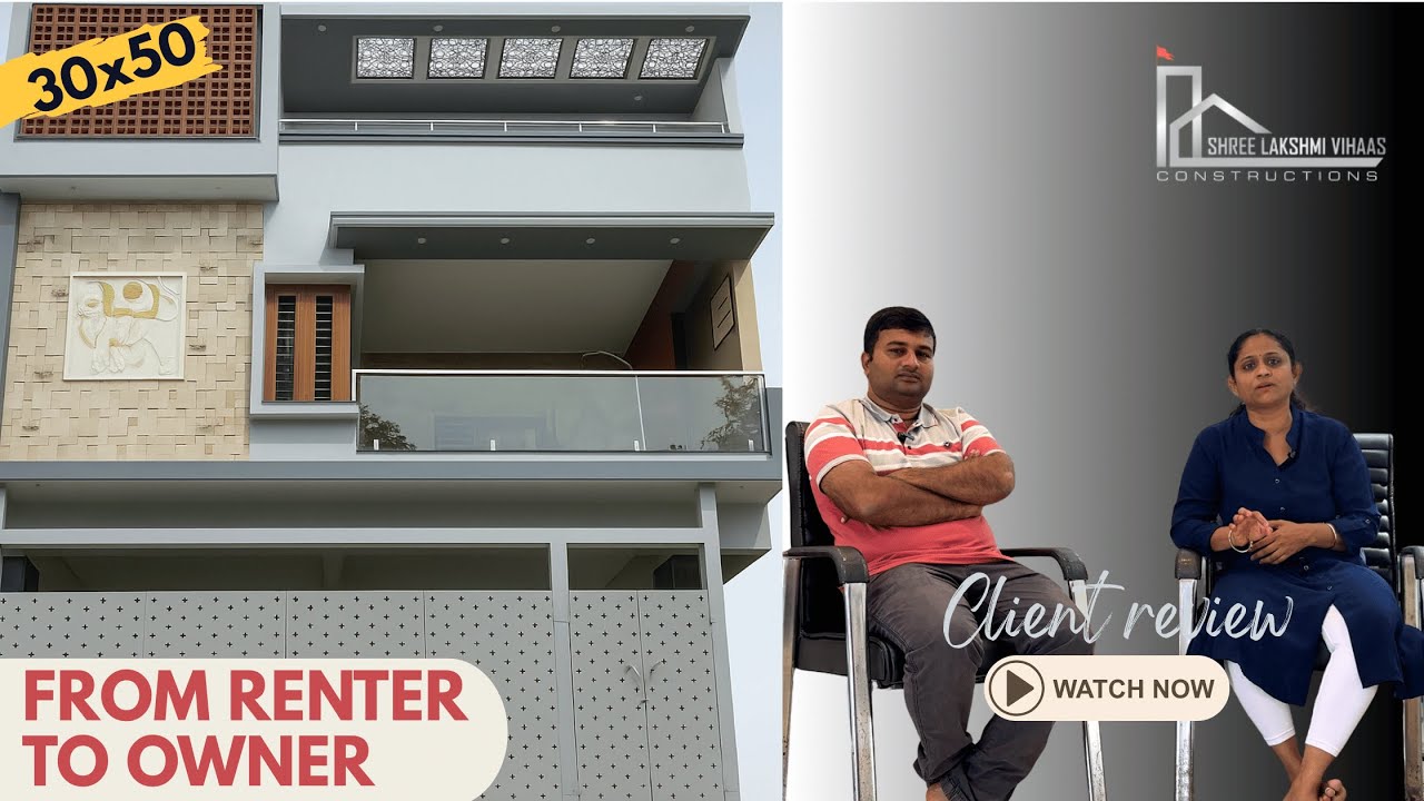 "Beyond Wall, We Build Stories | 30x50 Signature Duplex | 70 L Construction cost |