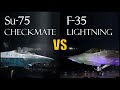 Us f35 vs russian su75 checkmate fighter jet  which would win 
