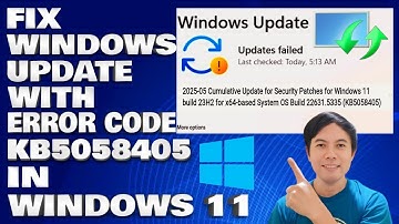 How To Fix Windows Update KB5058405 Not Installing in Windows 11
