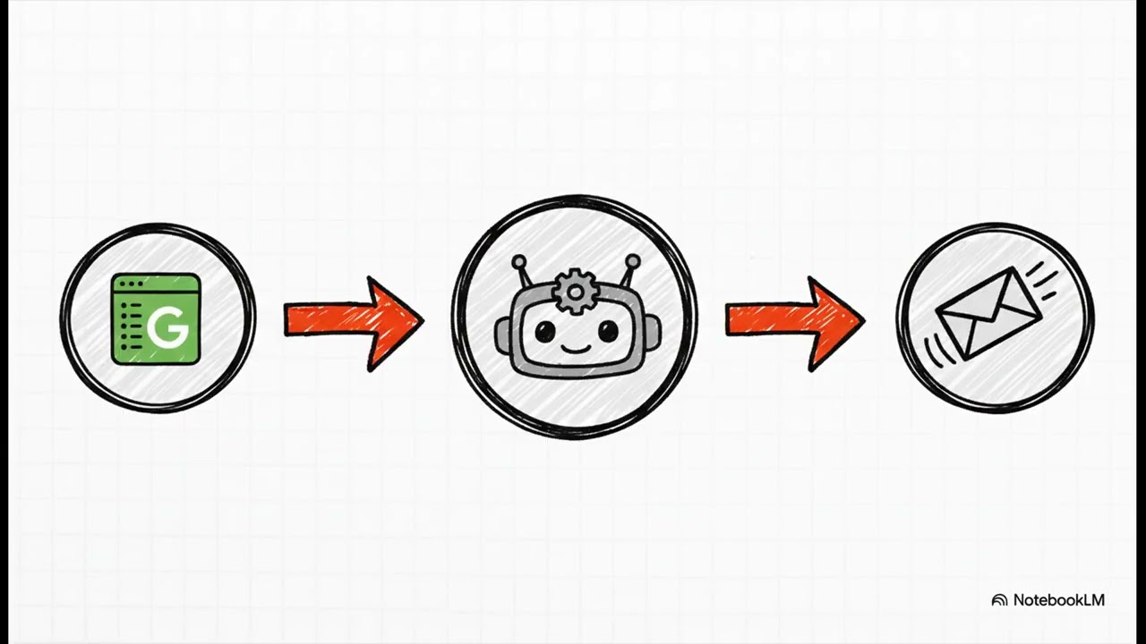 Make.com Gmail automation tutorial showing AI summarizing emails