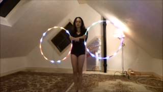 Crossed Arm Double Hoop Tutorial